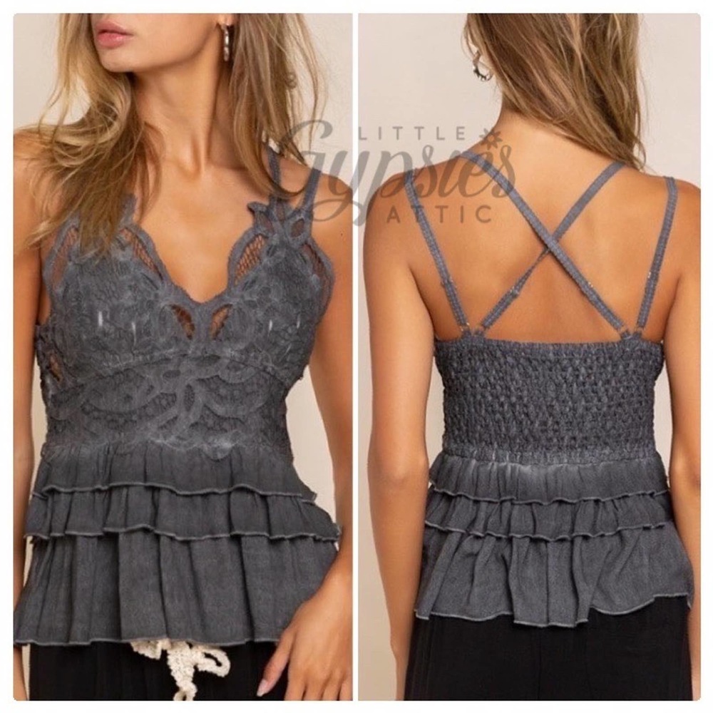 POL Sweet Burnout Flirty Lace Top - Picture 6 of 14